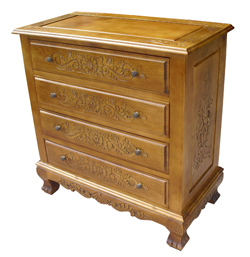 Hand Carved Chest of Drawers