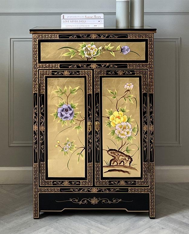 Gold leaf Chester drawers